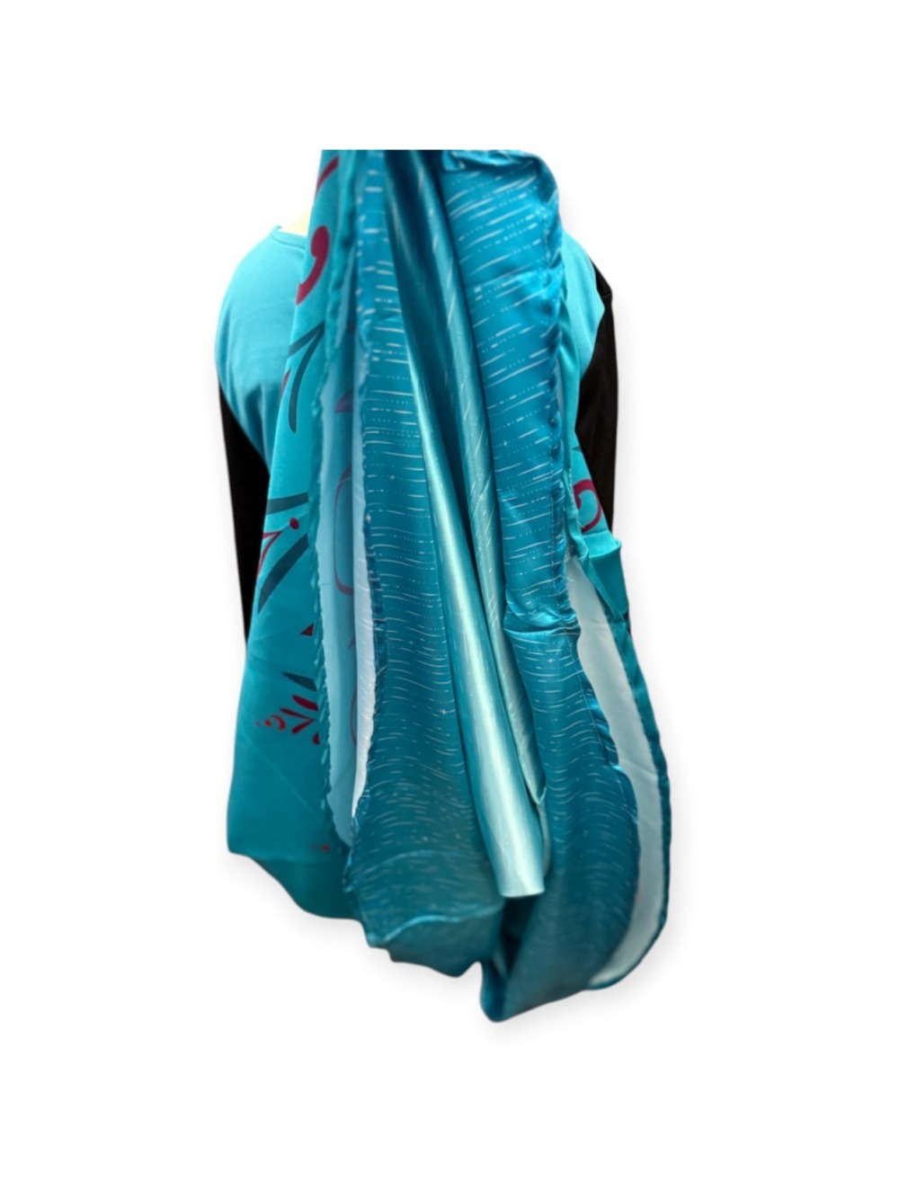 Disney Frozen Elsa Anna Reversible Girls Costume Dress with Cape Rare Med 8-10 - Picture 9 of 11
